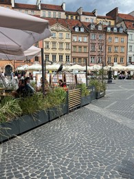 Photo of WARSAW, POLAND - JULY 17, 2022: View of Old Town Market Place