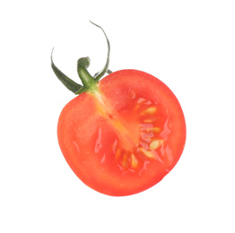 Photo of Half of fresh tomato isolated on white