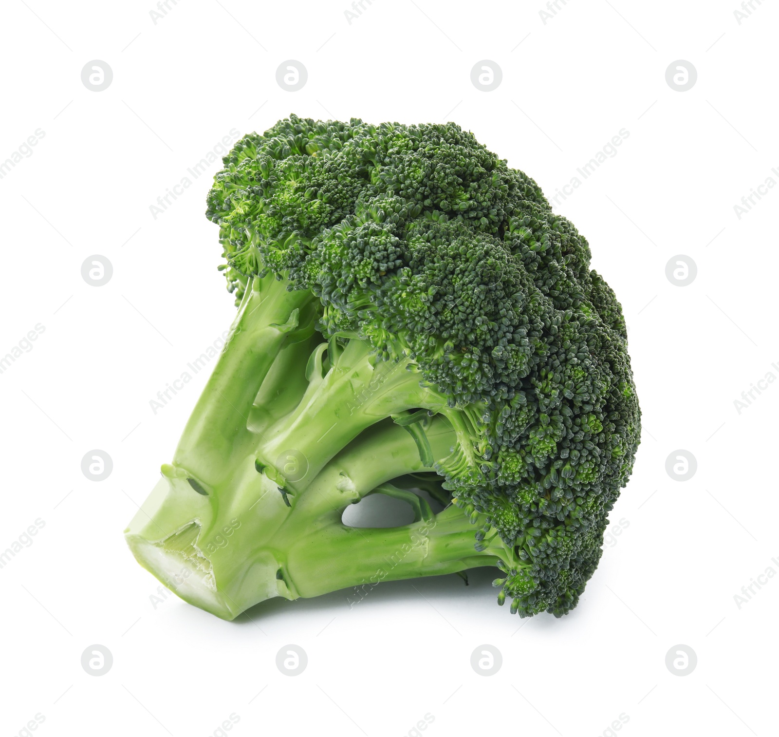 Photo of Fresh broccoli isolated on white. Edible green plant