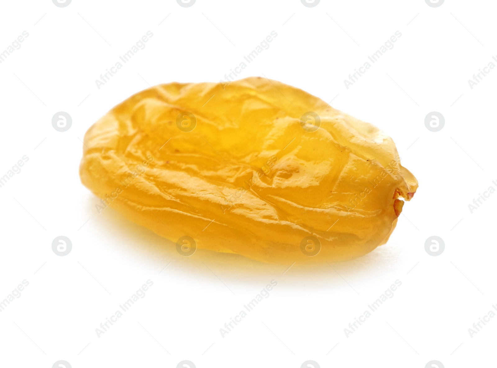 Photo of Tasty raisin on white background. Healthy dried fruit