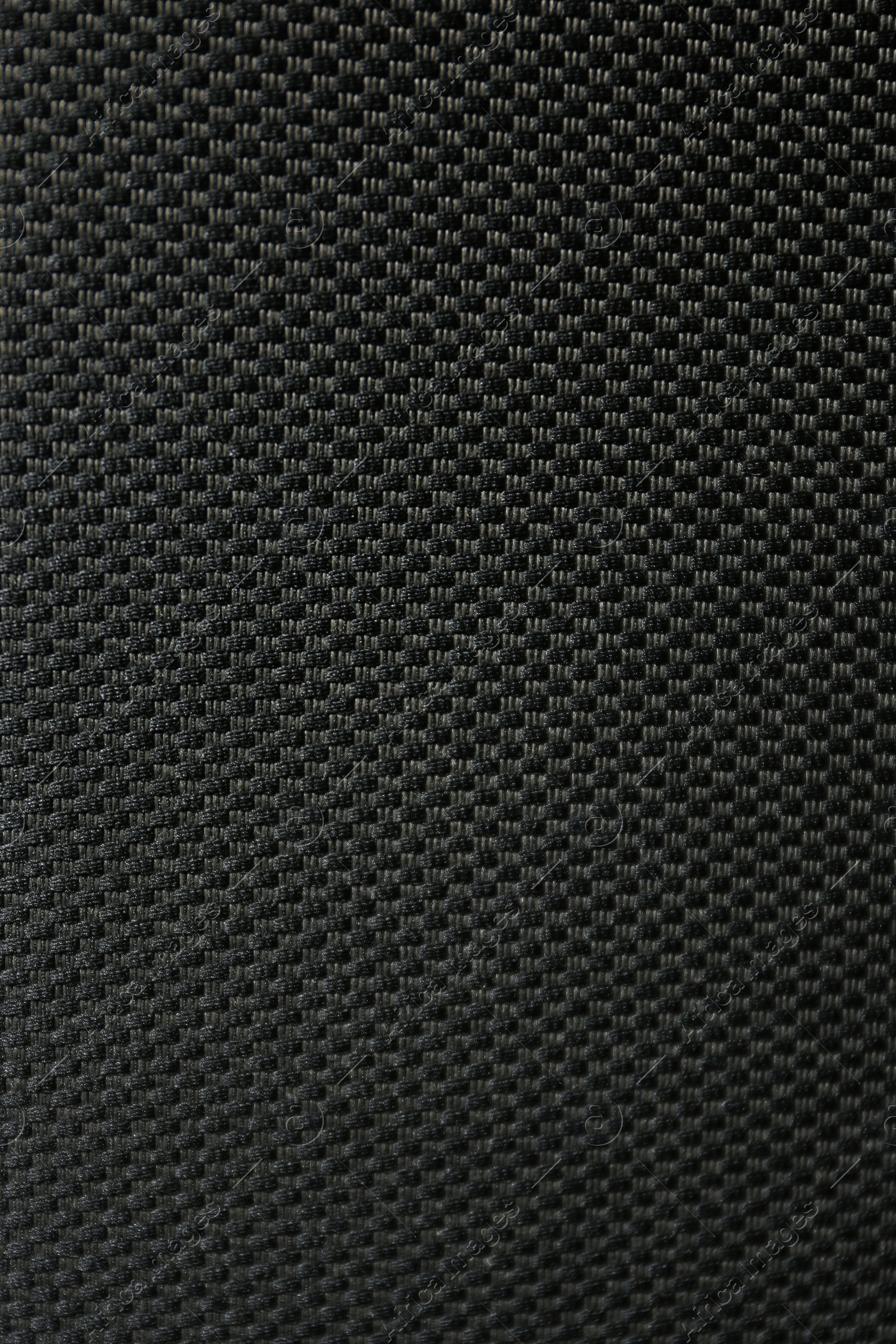 Photo of Textured grey fabric as background, closeup view