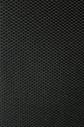 Photo of Textured grey fabric as background, closeup view