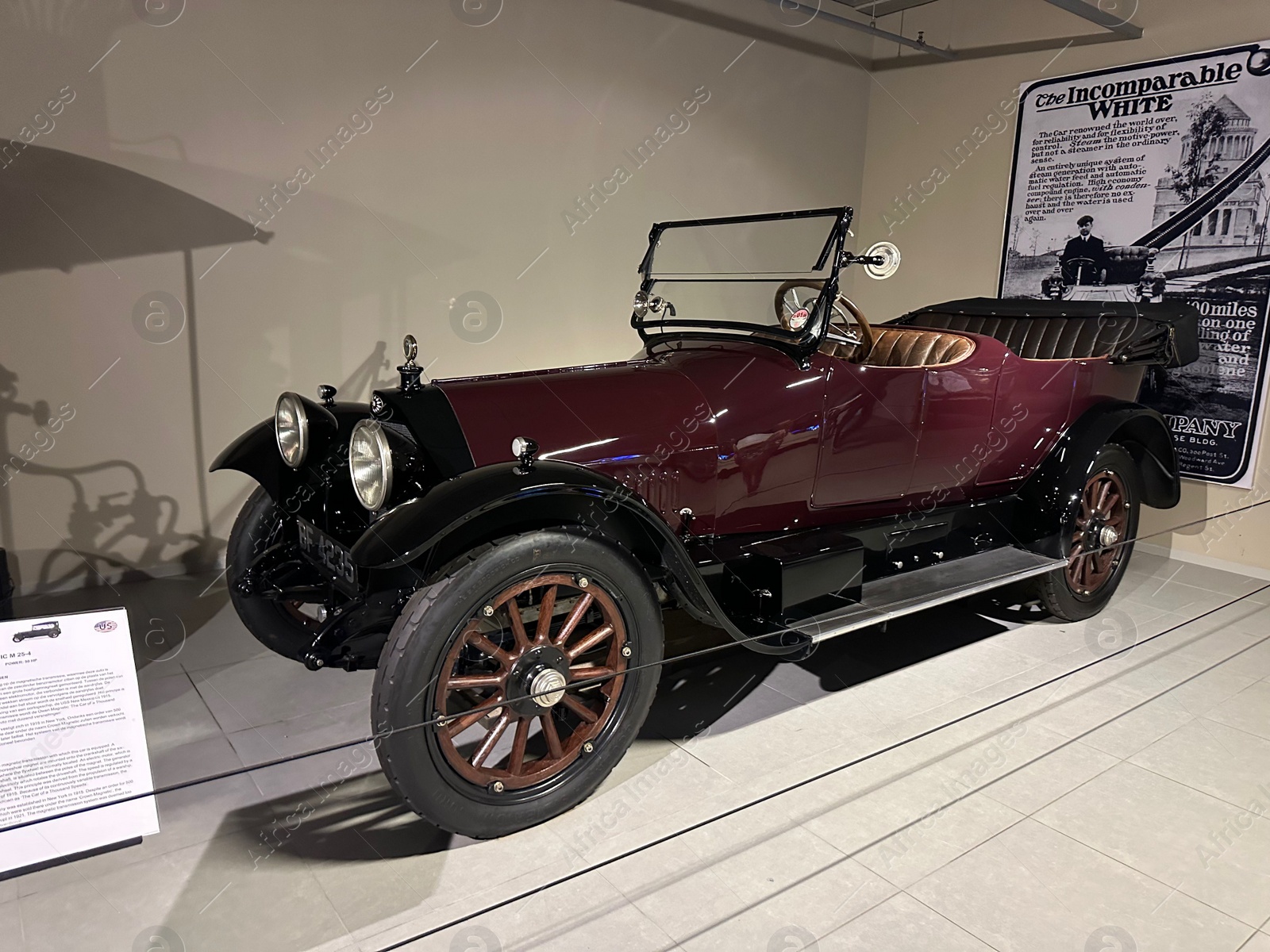 Photo of Hague, Netherlands - November 8, 2022: Beautiful view of black retro car in Louwman museum