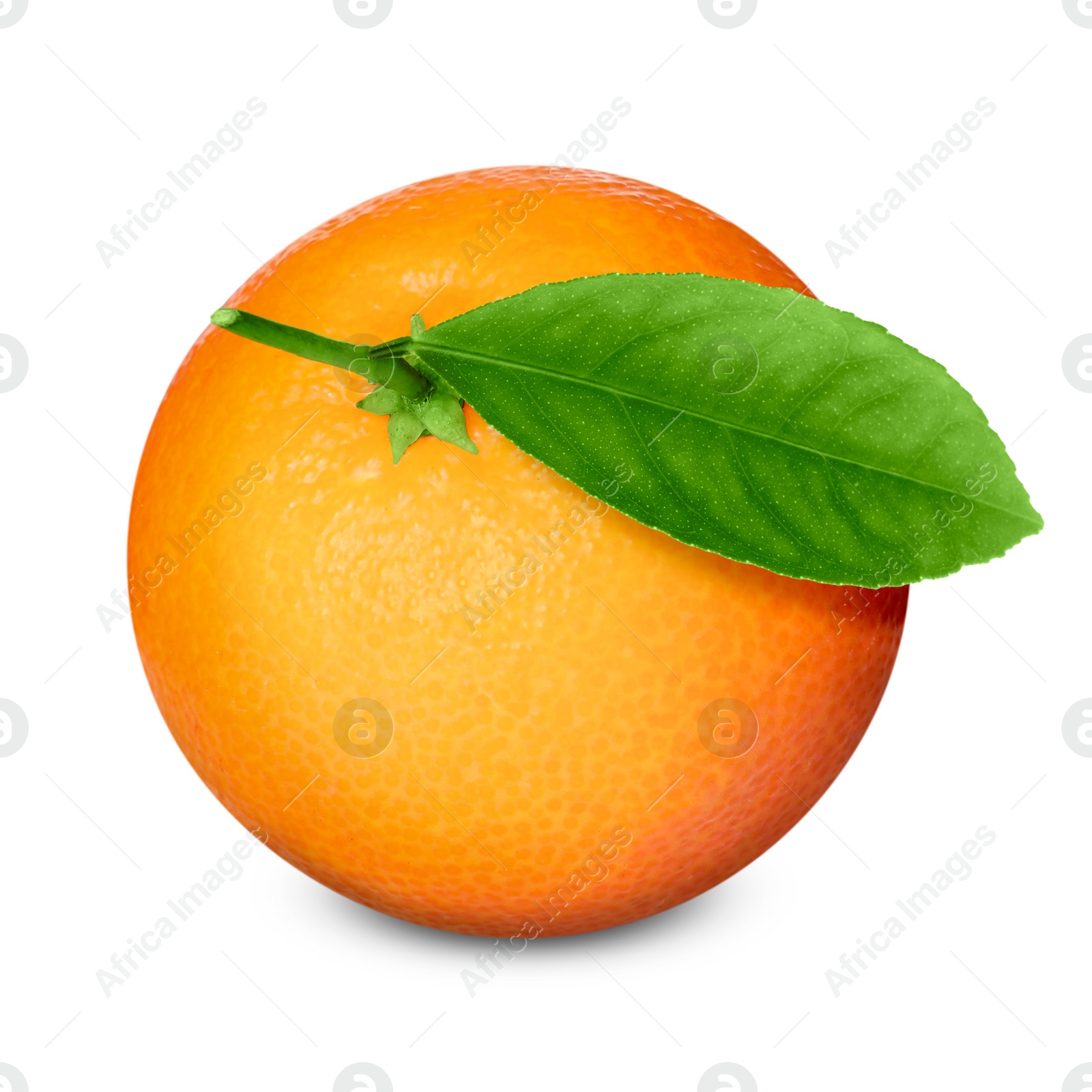 Image of Fresh ripe orange tangerine isolated on white