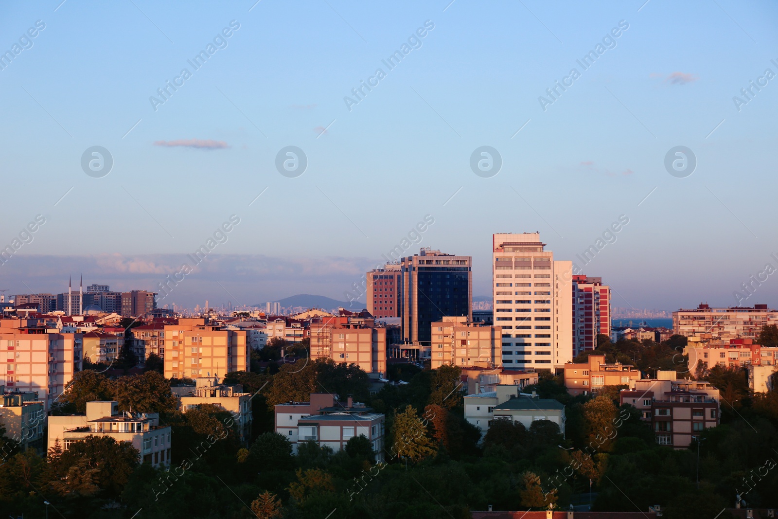 Photo of Picturesque view of city with beautiful buildings