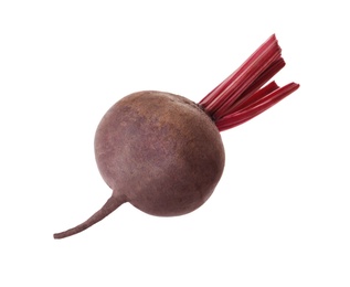 Whole fresh red beet isolated on white