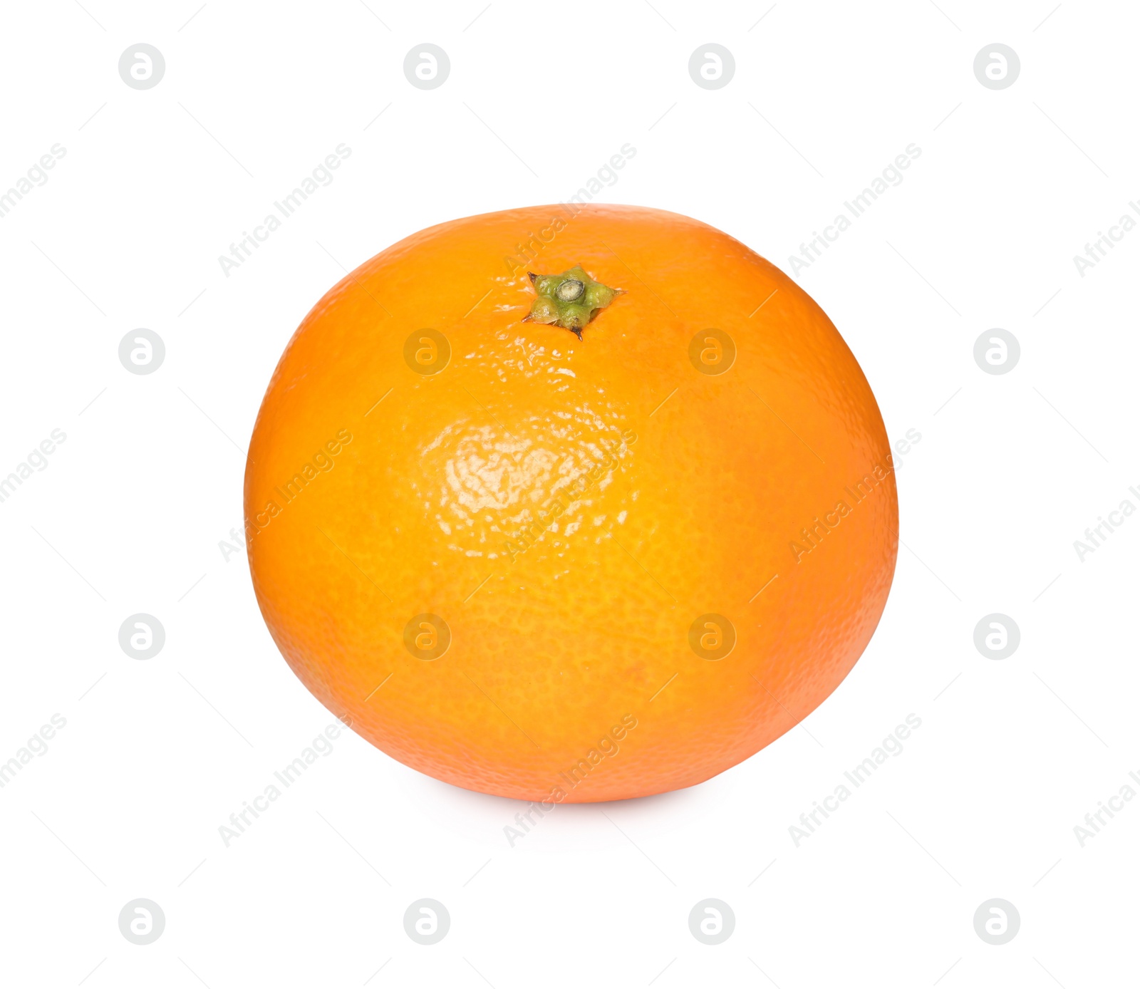 Photo of Fresh ripe juicy tangerine isolated on white