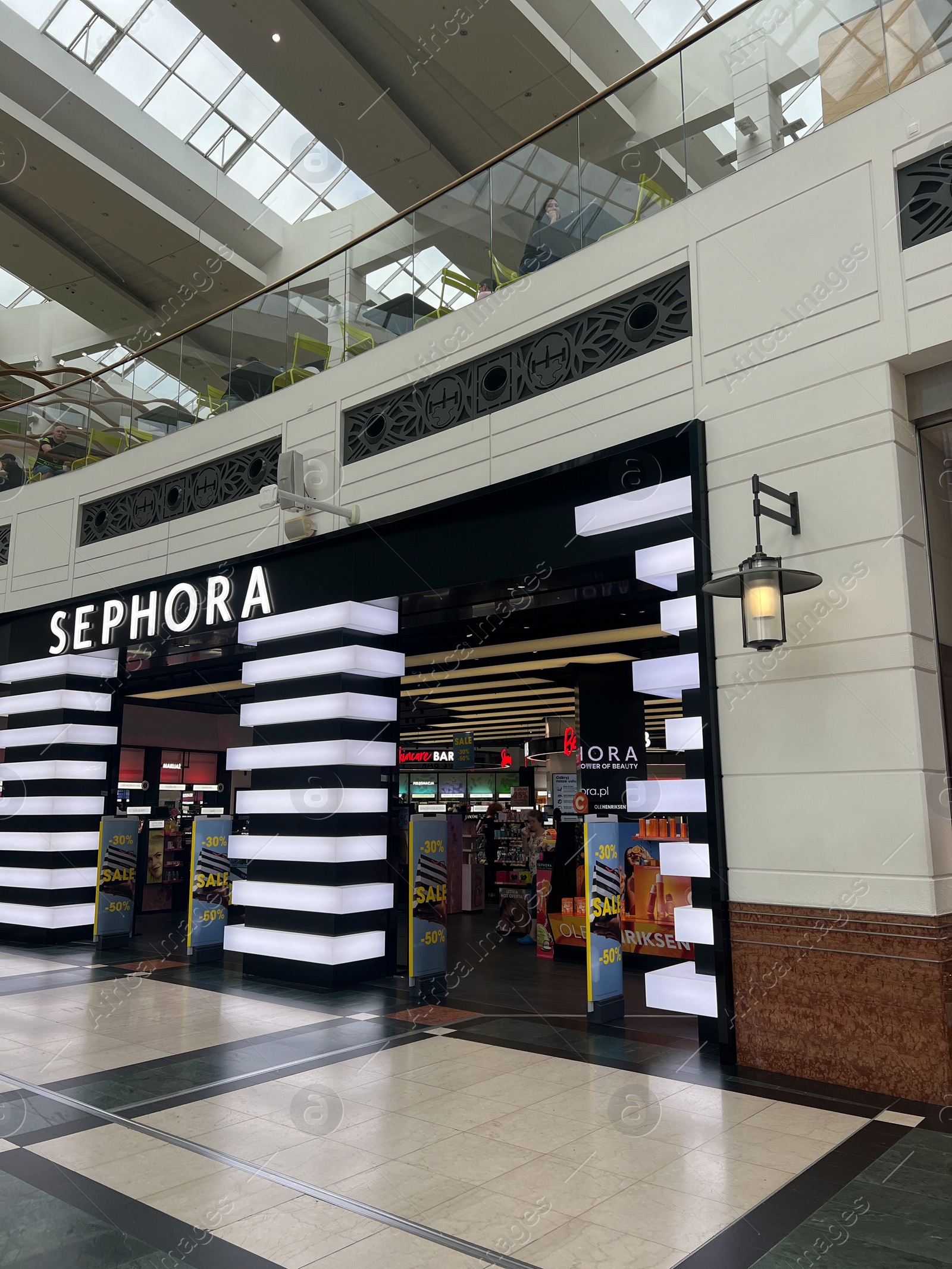 Photo of Warsaw, Poland - July 18, 2022: Sephora store in shopping mall