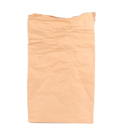 Paper bag isolated on white. Mockup for design