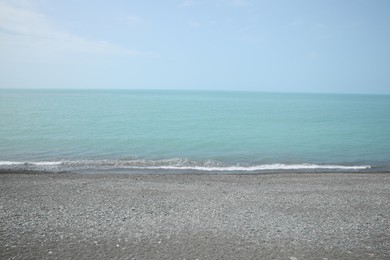 Picturesque view of beautiful seascape on coast