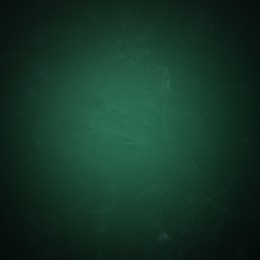 Dirty green chalkboard as background. Vignette effect