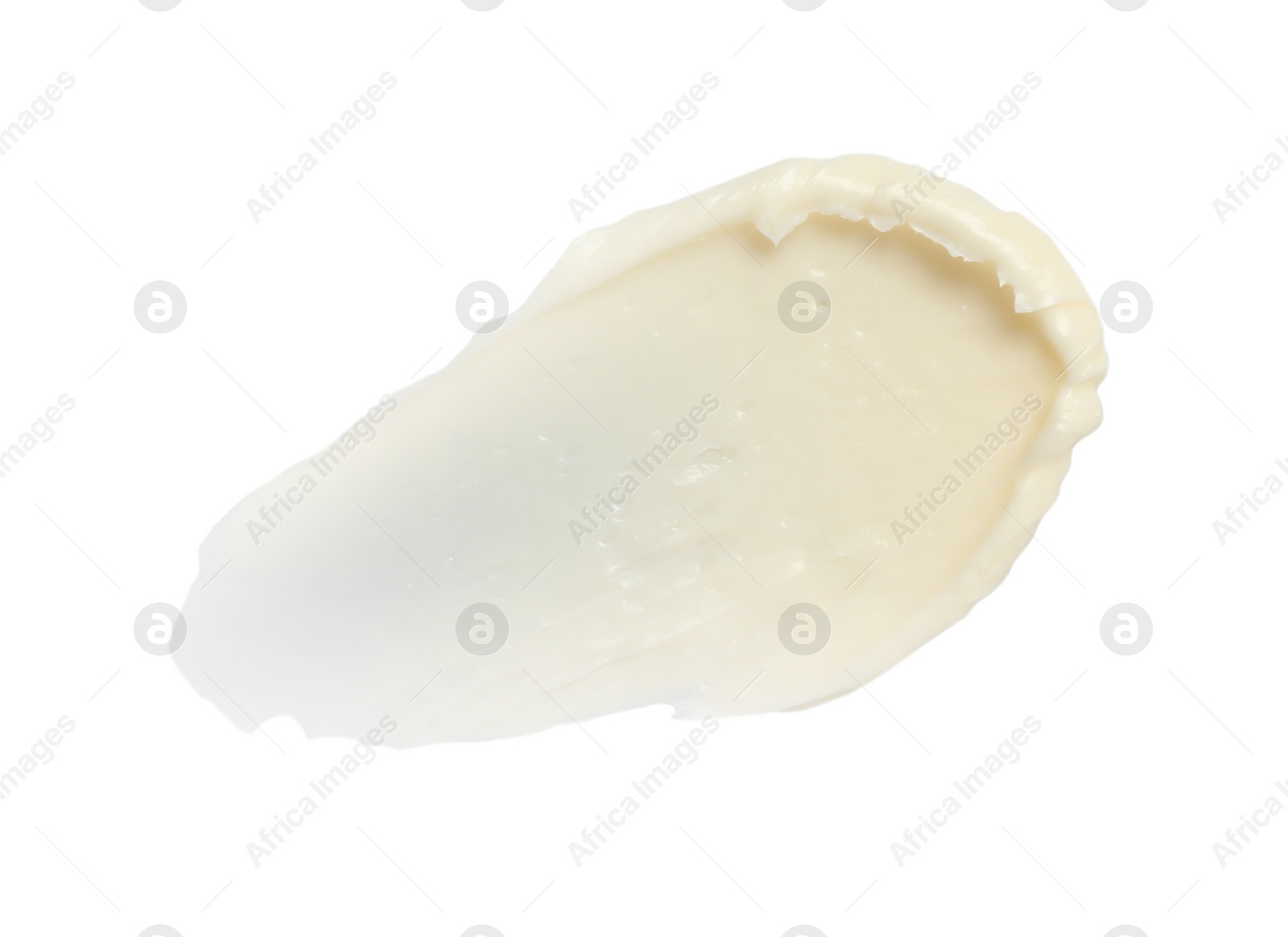 Photo of Tasty butter on white background, top view