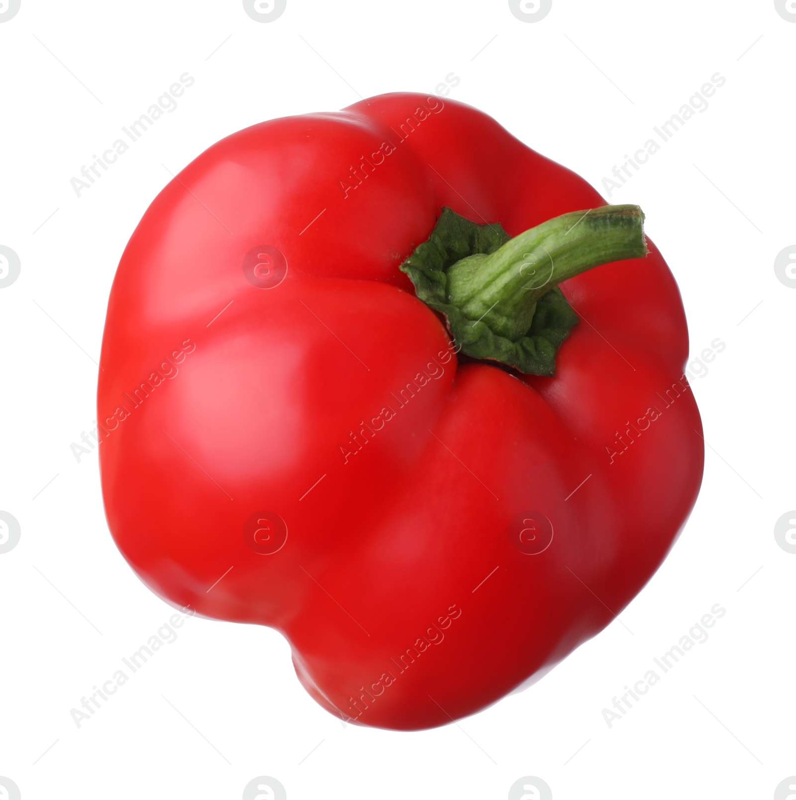 Photo of Raw red bell pepper isolated on white