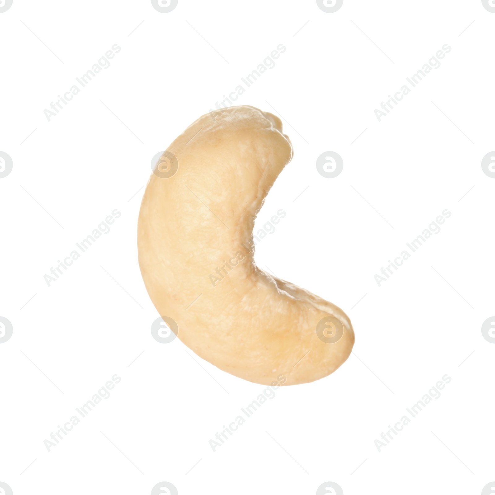 Photo of Tasty organic cashew nut isolated on white