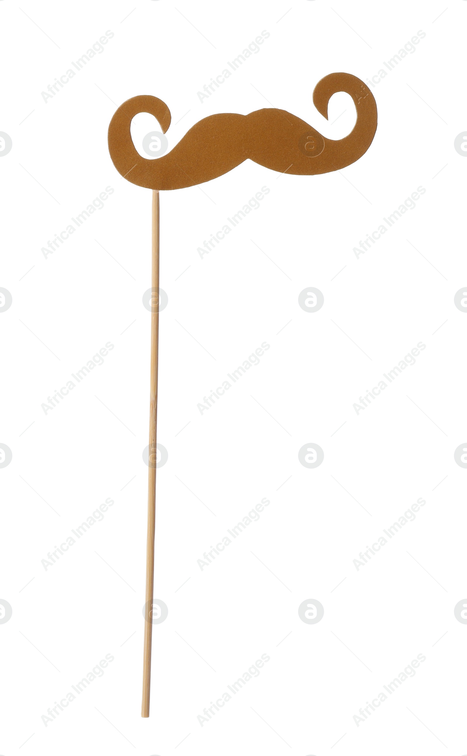 Photo of Paper mustache isolated on white. Party item