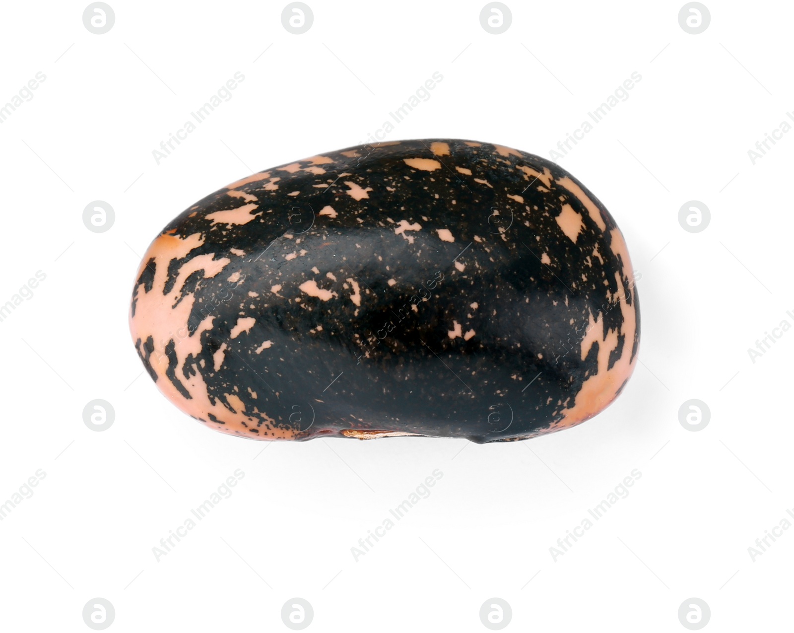 Photo of Dry kidney bean isolated on white, top view