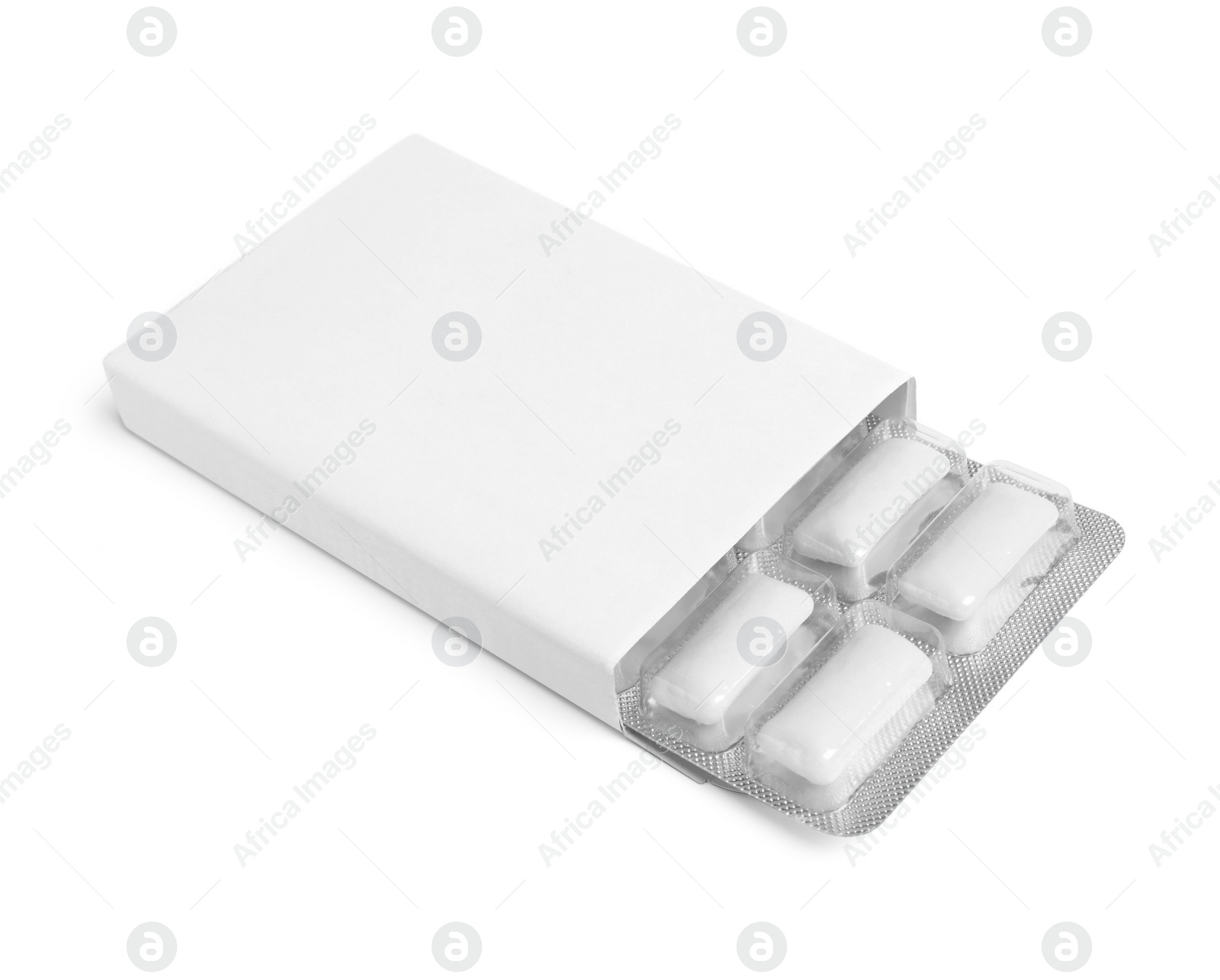 Photo of Pack with chewing gums isolated on white