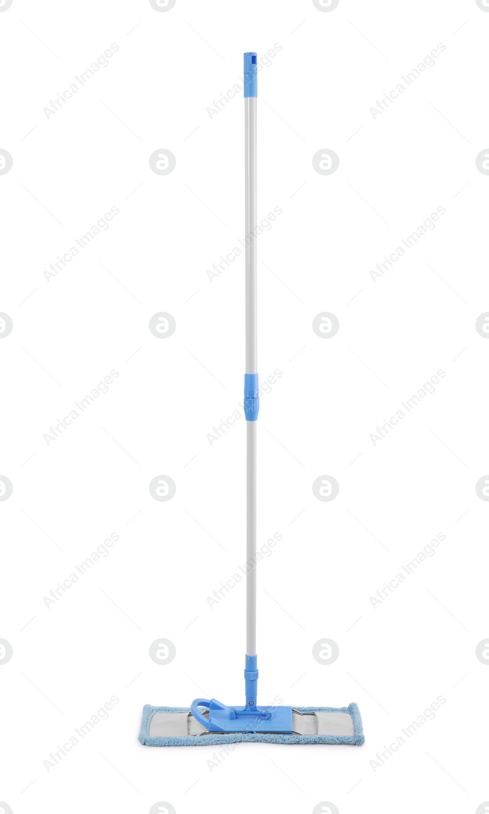 Photo of Mop with plastic handle isolated on white