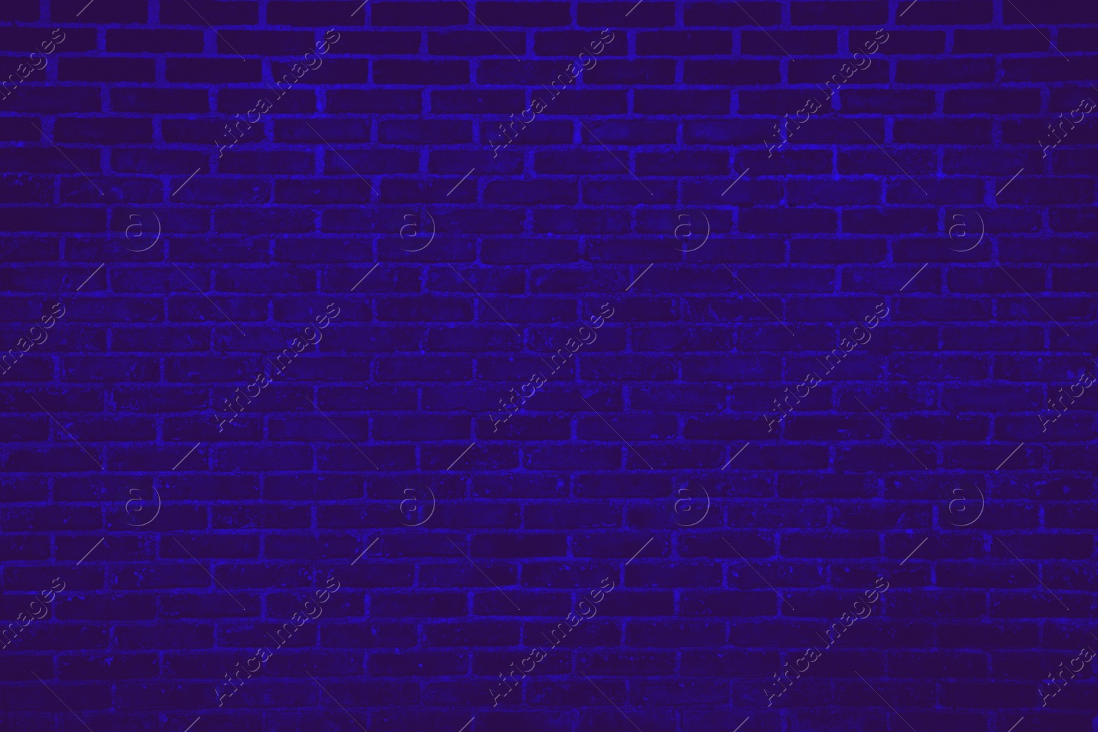 Image of Texture of indigo color brick wall as background