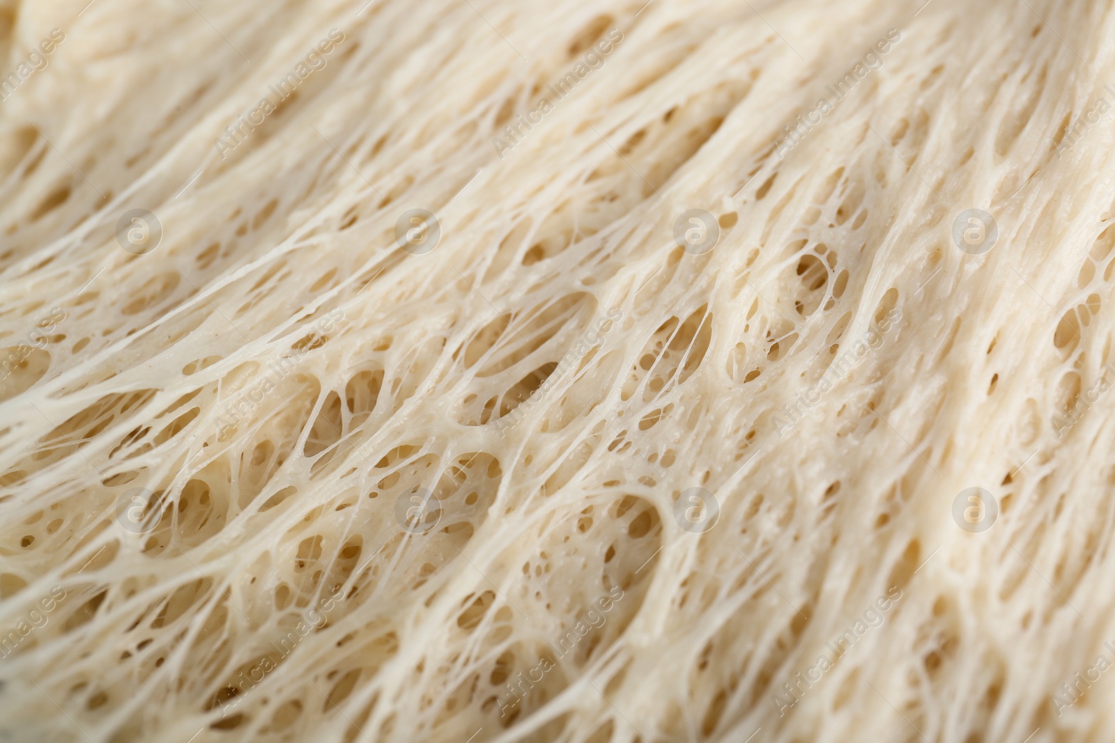 Photo of Fresh yeast dough as background, closeup view