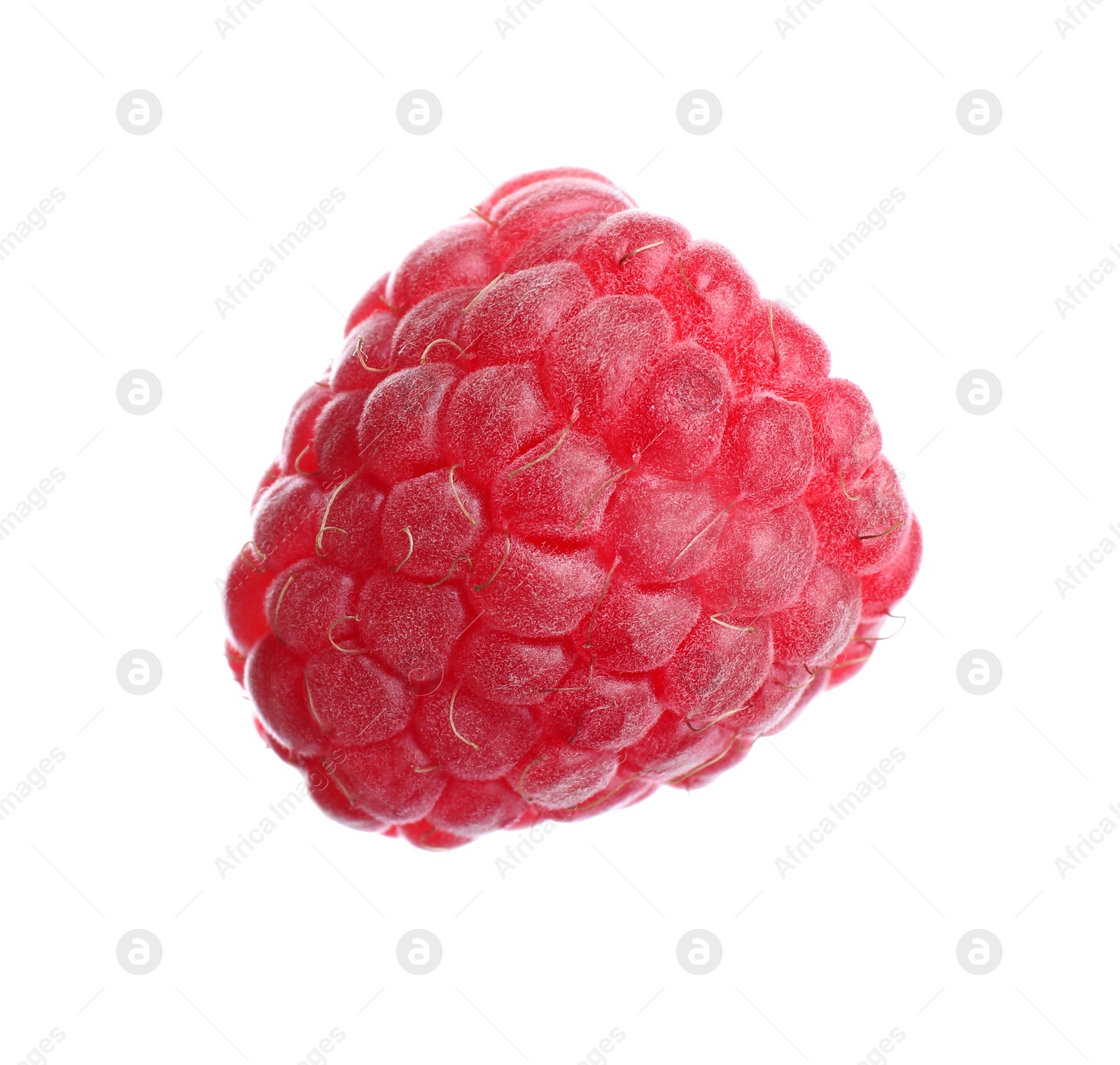 Photo of Delicious fresh ripe raspberry isolated on white