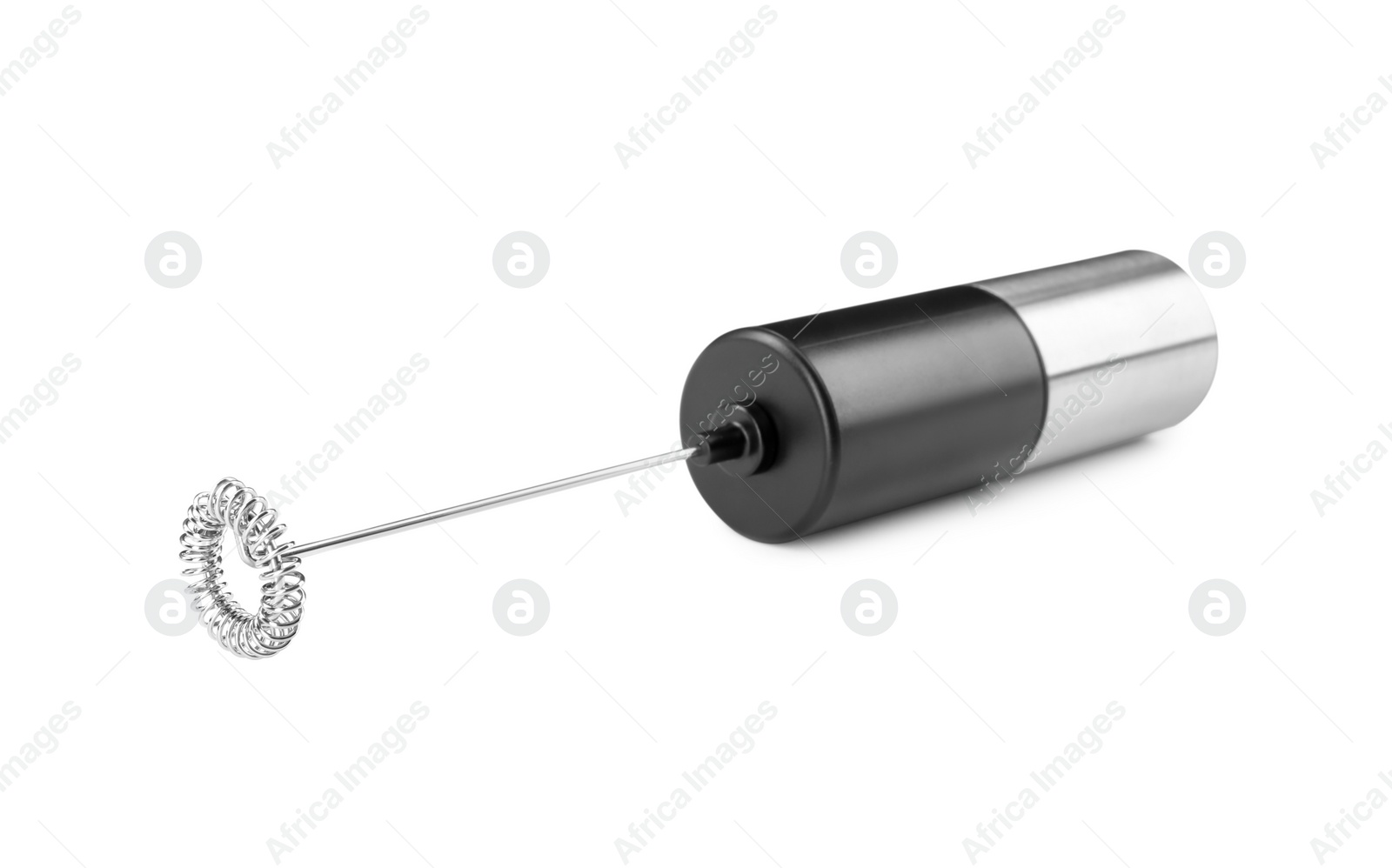 Photo of One milk frother wand isolated on white