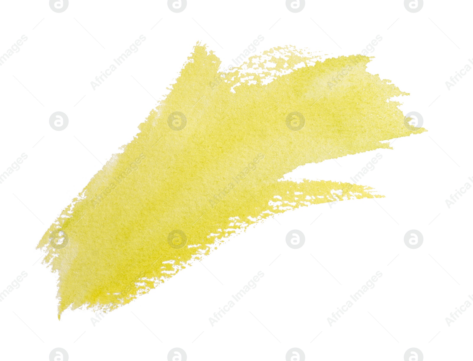 Photo of Paint stroke drawn with brush on white background