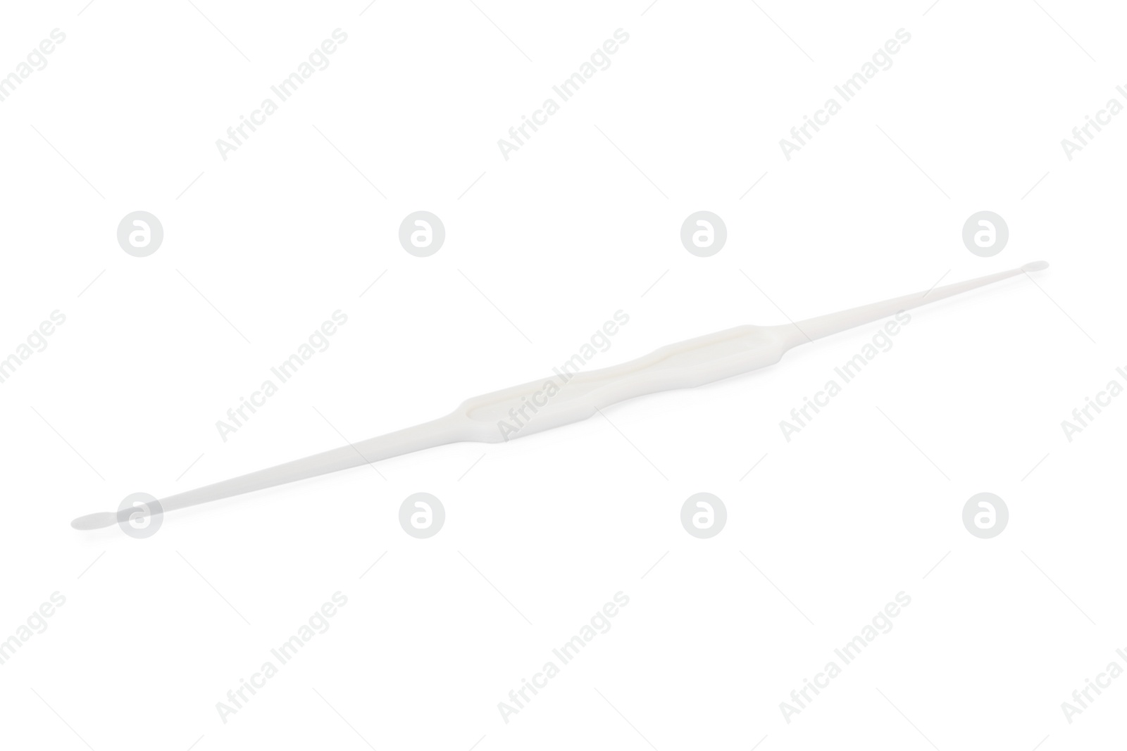 Photo of Disposable cervical scraper isolated on white. Gynecological tool