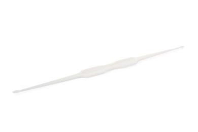 Disposable cervical scraper isolated on white. Gynecological tool