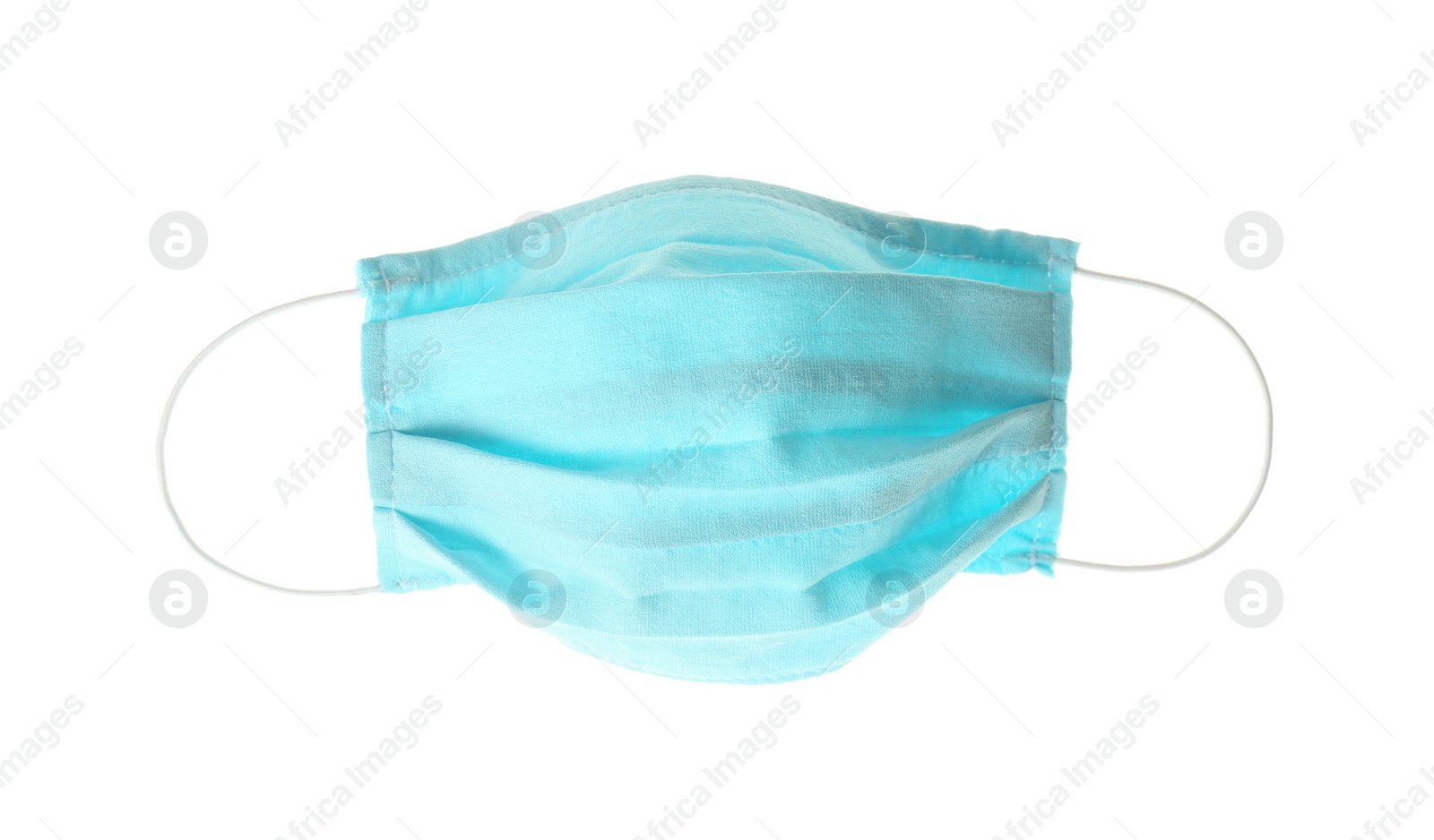 Photo of Homemade protective face mask isolated on white