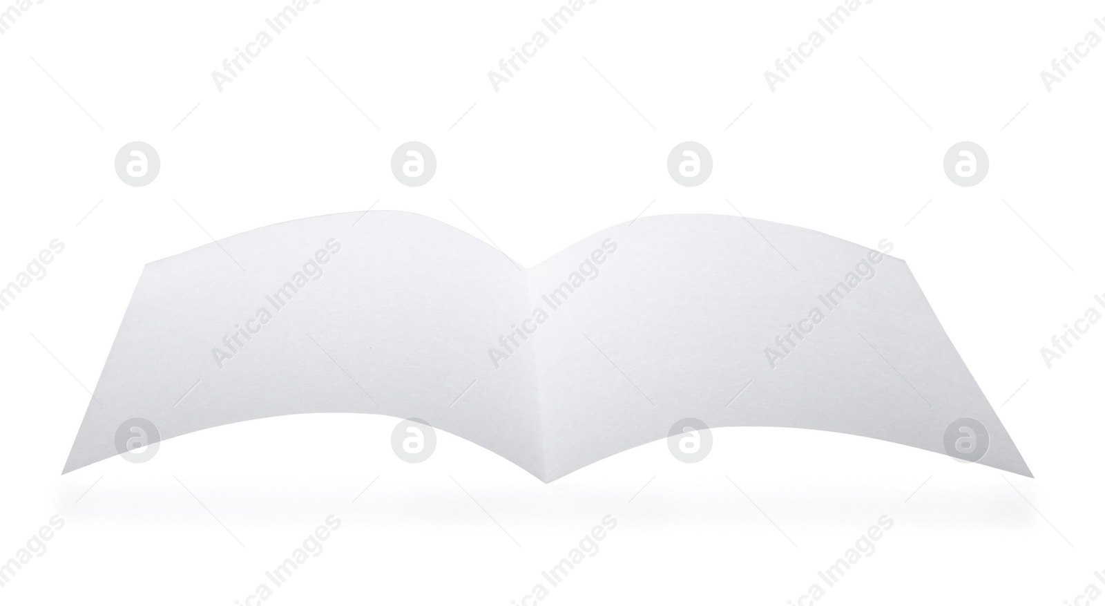 Photo of Blank paper brochure isolated on white. Mockup for design