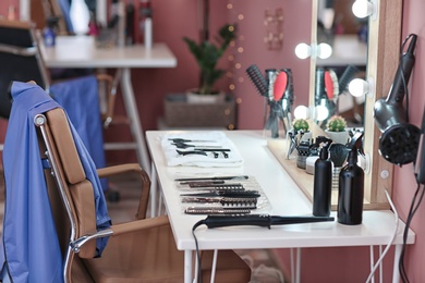 Photo of Hairdresser's workplace in salon