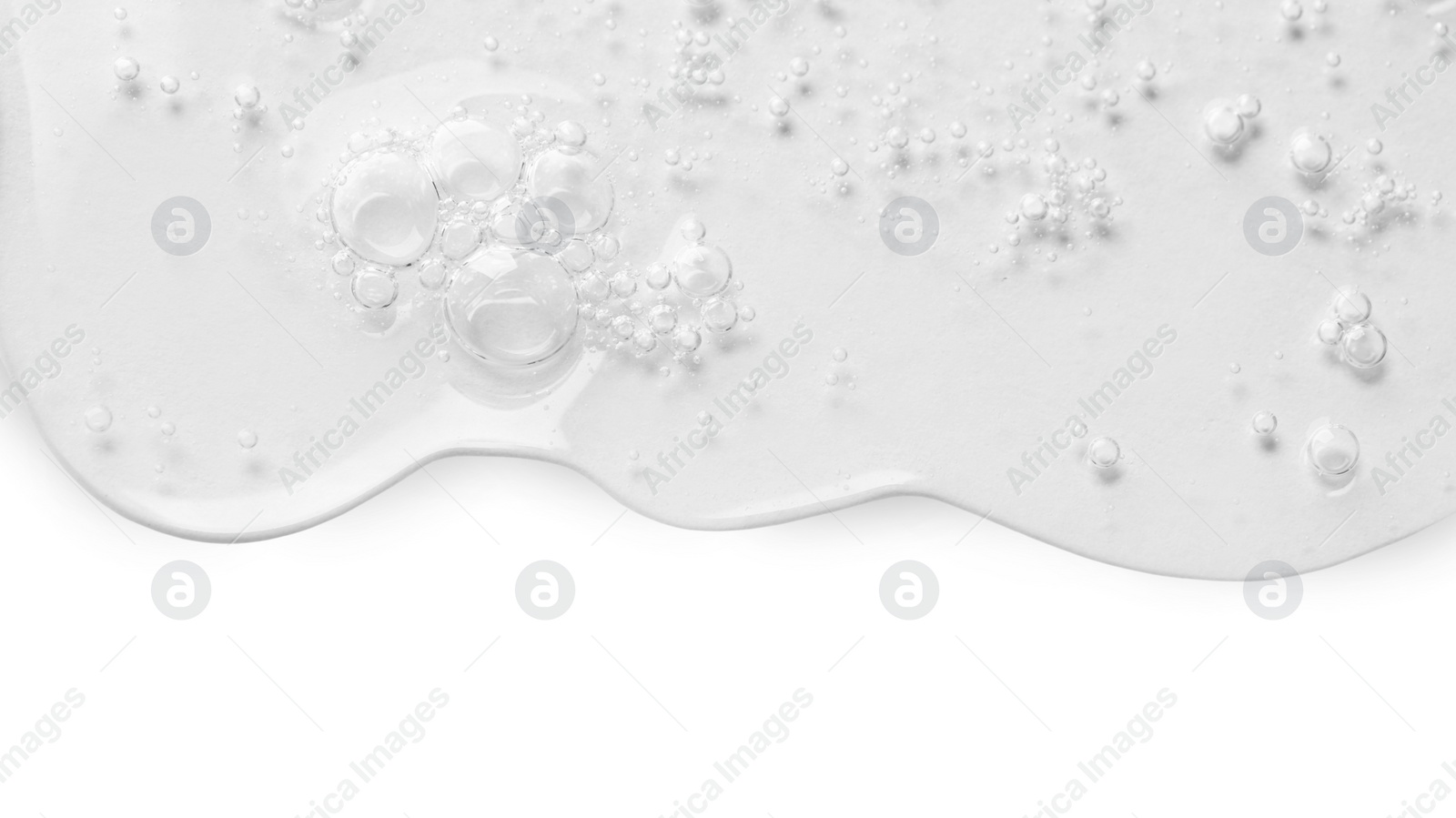 Image of Serum on white background, top view. Skin care product