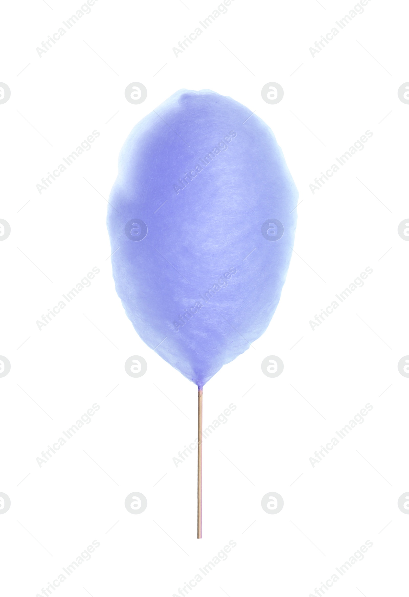 Image of Lilac sweet cotton candy on white background