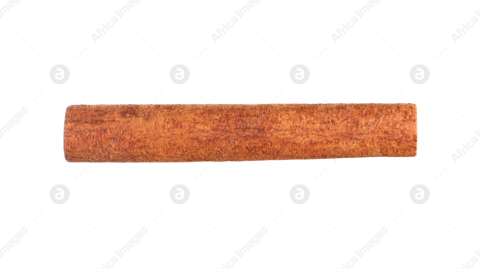 Photo of One aromatic cinnamon stick isolated on white