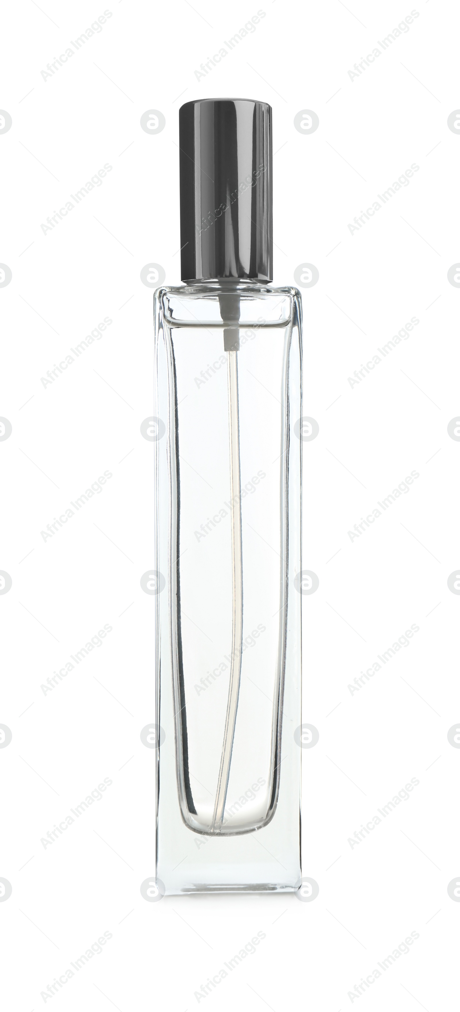 Photo of Bottle of air freshener isolated on white