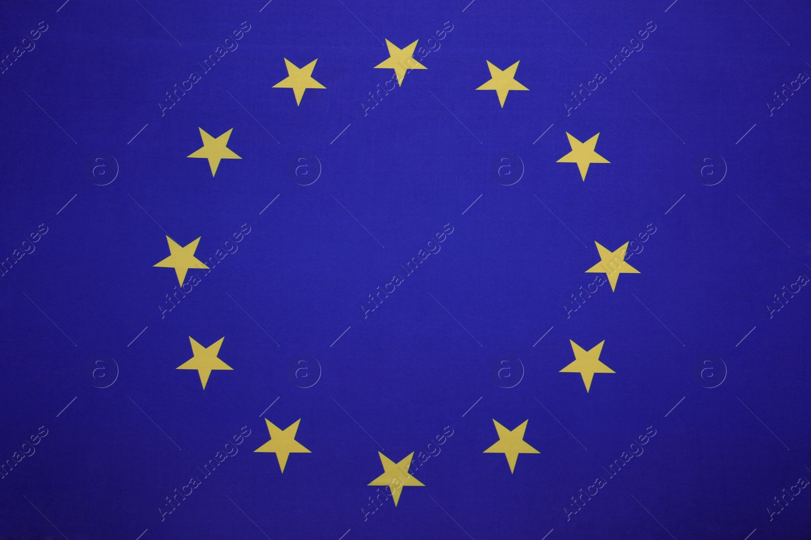 Photo of Flag of European Union as background, top view