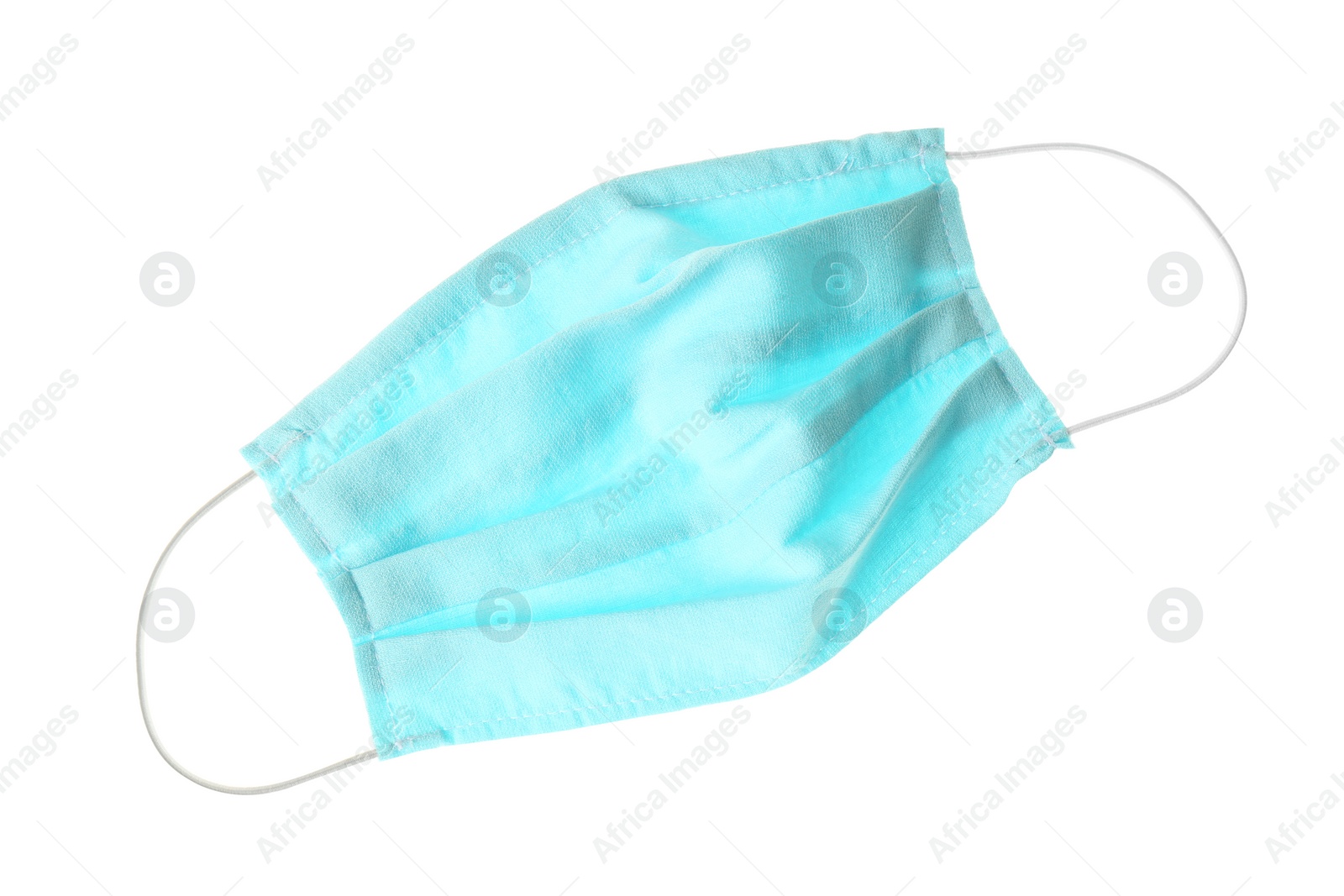 Photo of Homemade protective face mask isolated on white