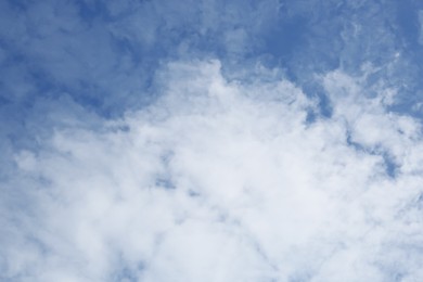 Picturesque view of beautiful sky with fluffy clouds