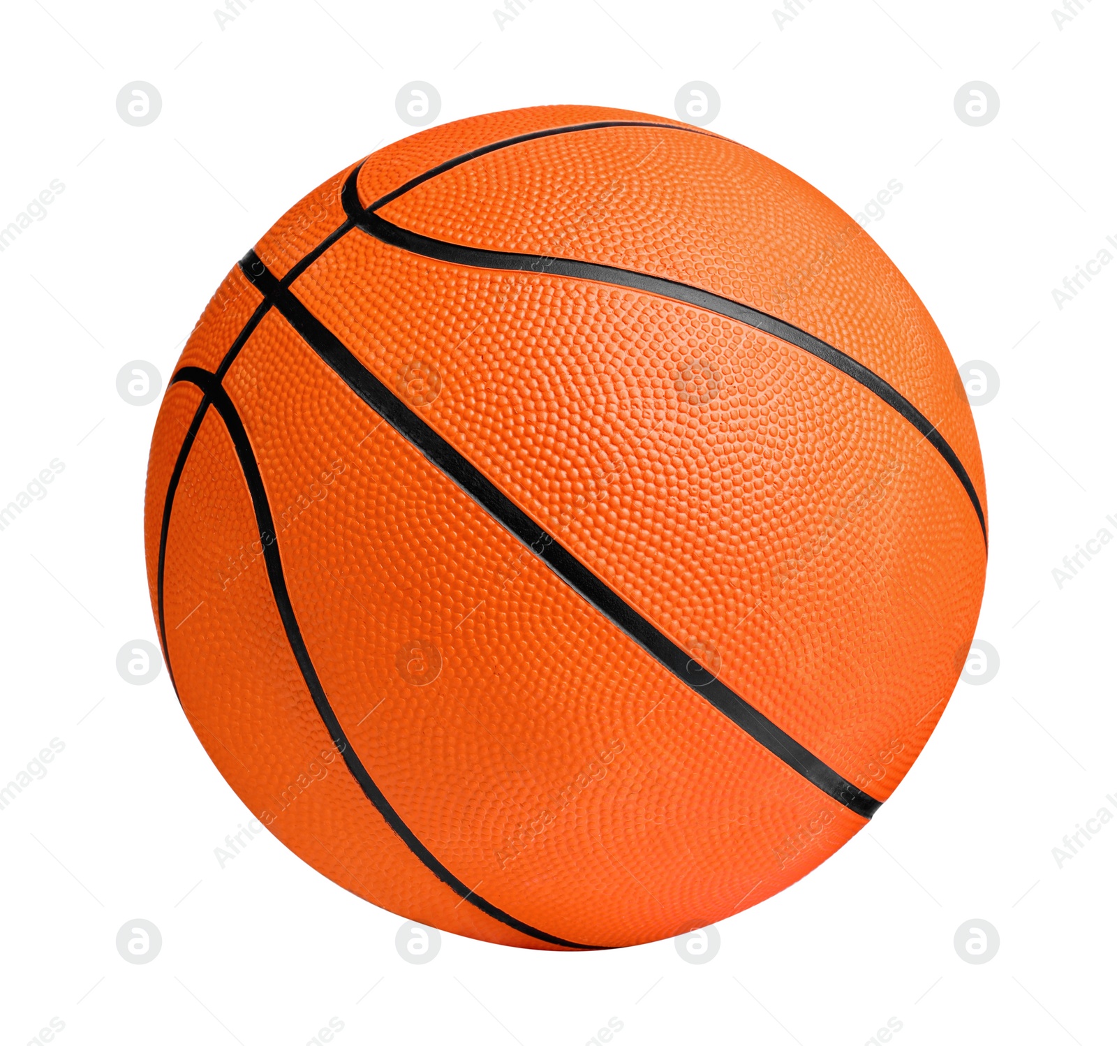 Photo of New orange basketball ball isolated on white