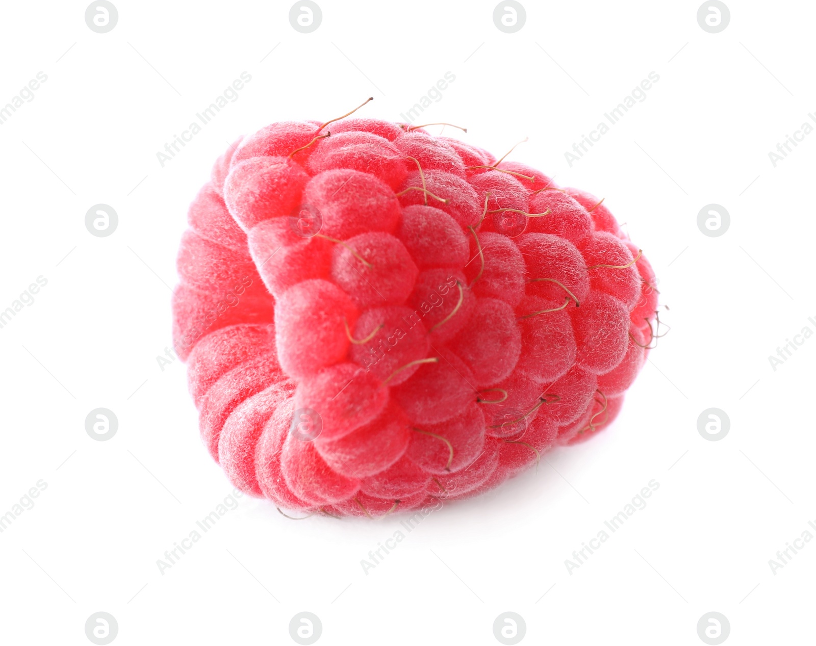 Photo of Delicious fresh ripe raspberry isolated on white