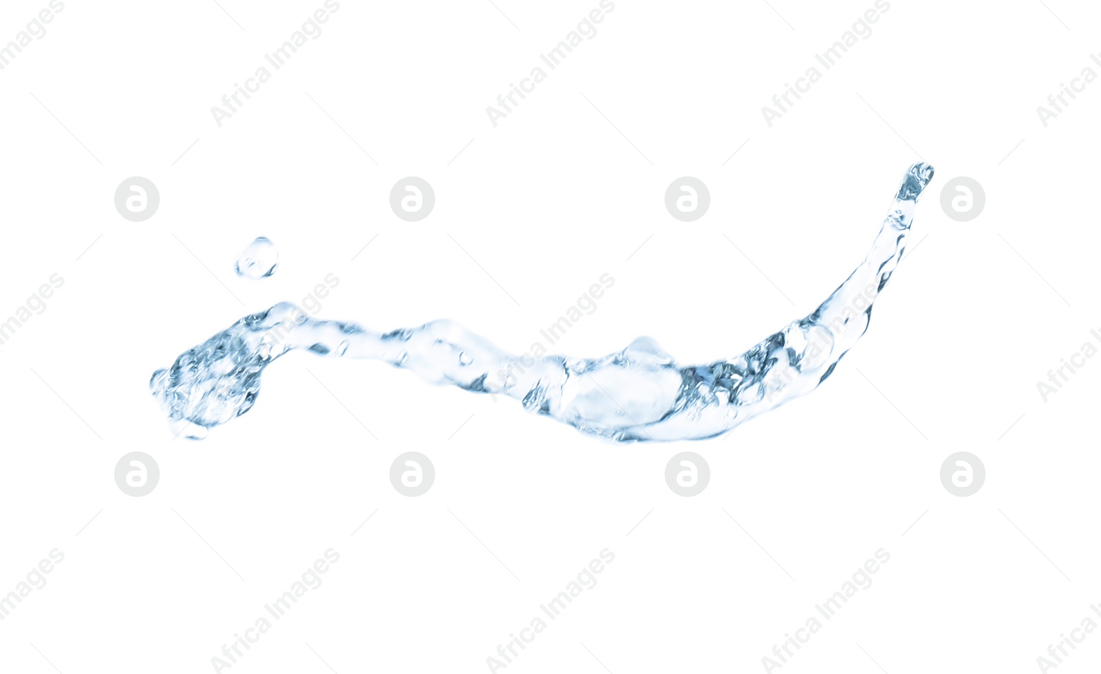 Photo of Abstract splash of water isolated on white