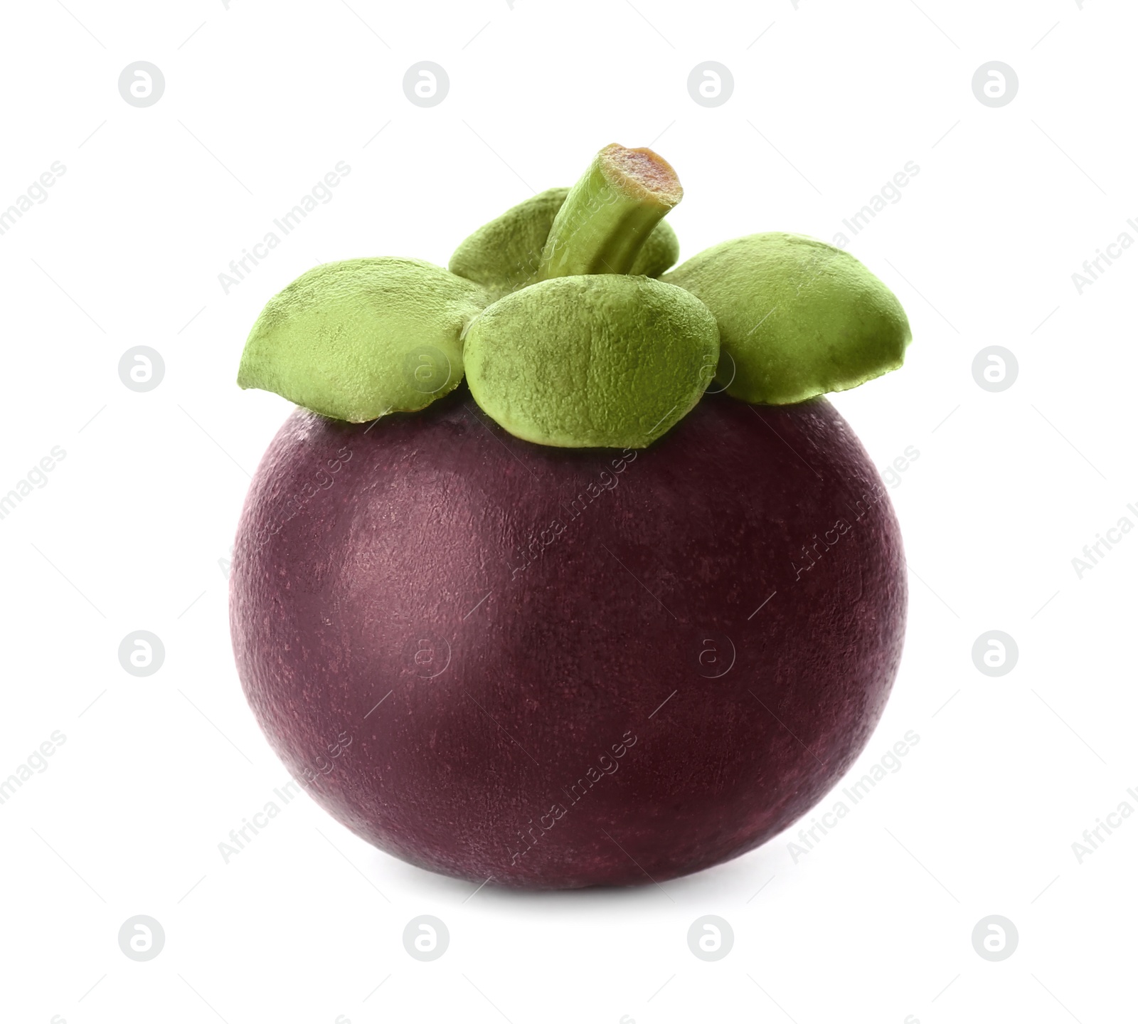 Photo of Delicious ripe mangosteen fruit isolated on white