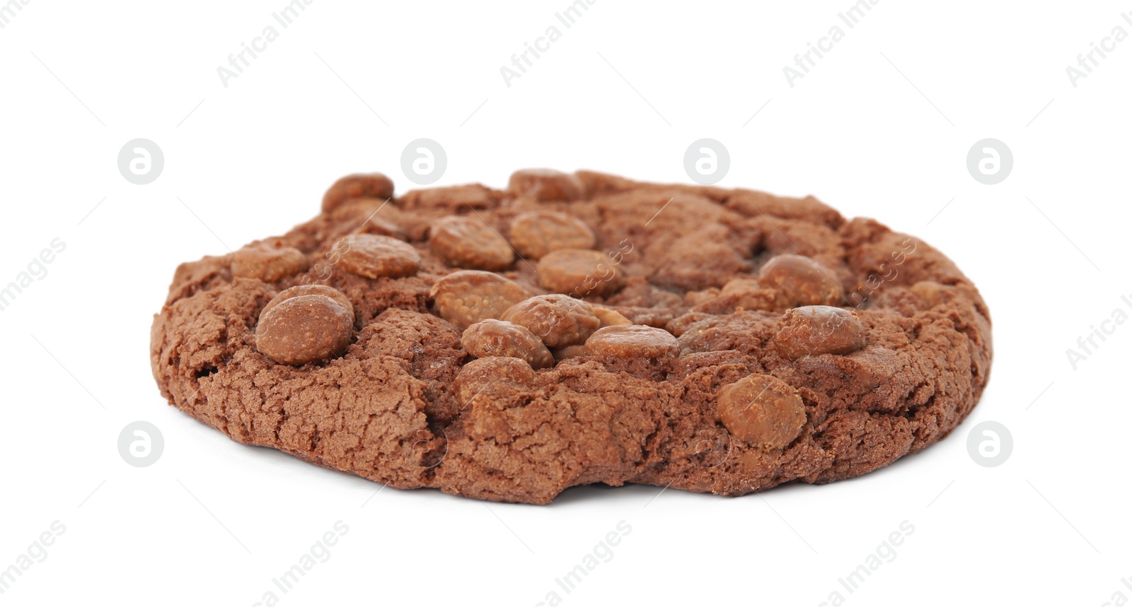 Photo of Delicious chocolate chip cookie isolated on white