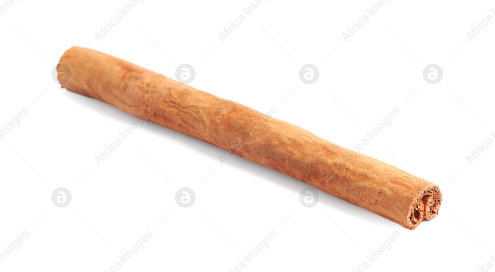 Photo of Dry aromatic cinnamon stick isolated on white