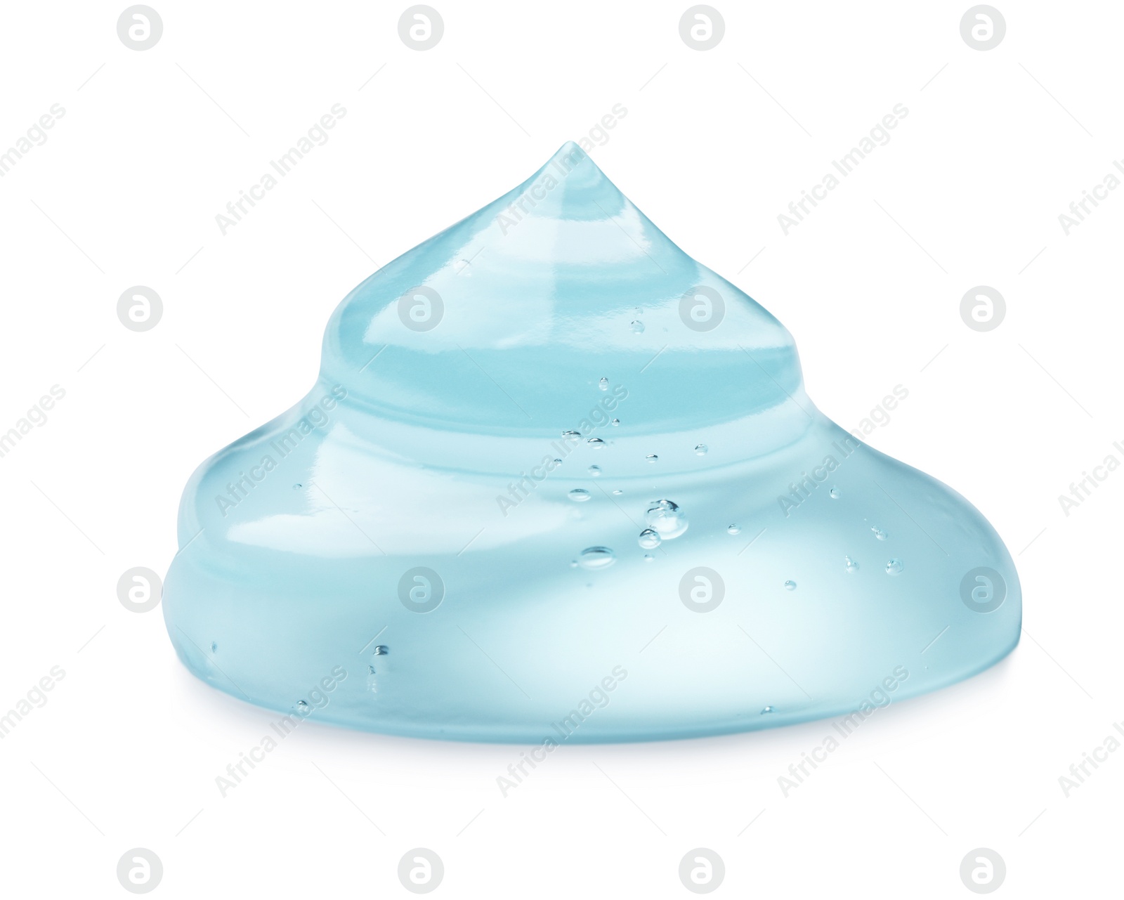 Photo of Sample of transparent cosmetic gel on light background