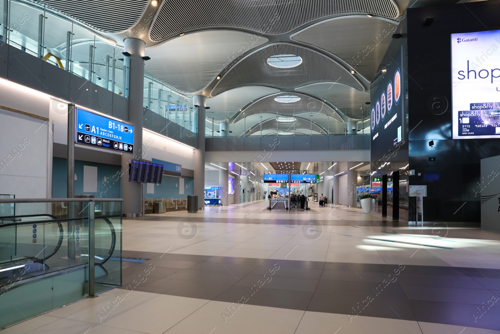 Photo of ISTANBUL, TURKEY - AUGUST 13, 2019: Interior of new airport terminal