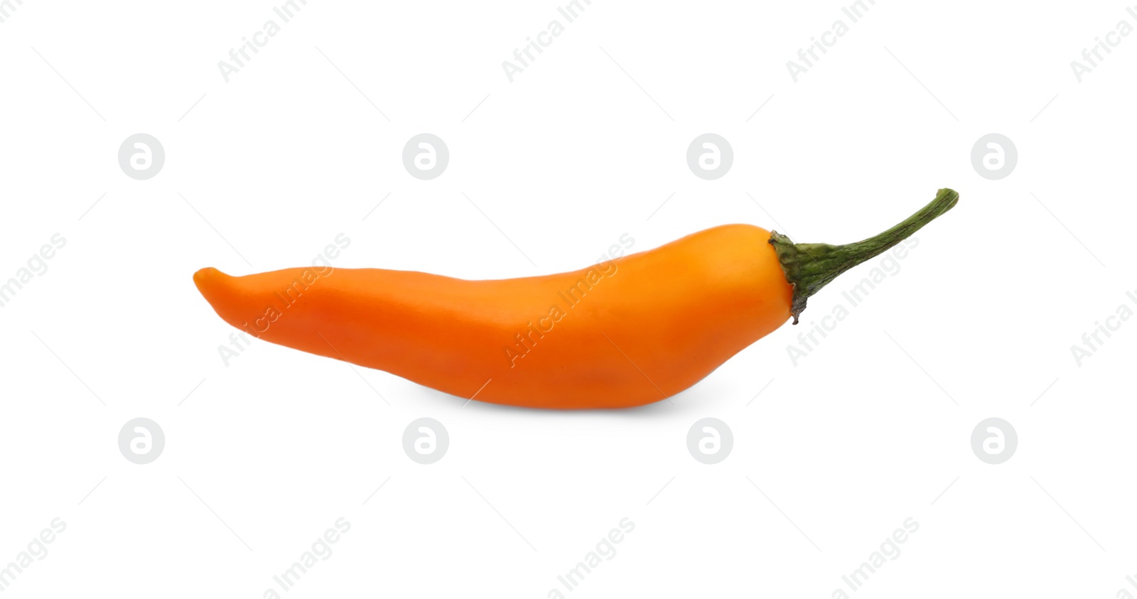 Photo of Fresh raw hot chili pepper isolated on white