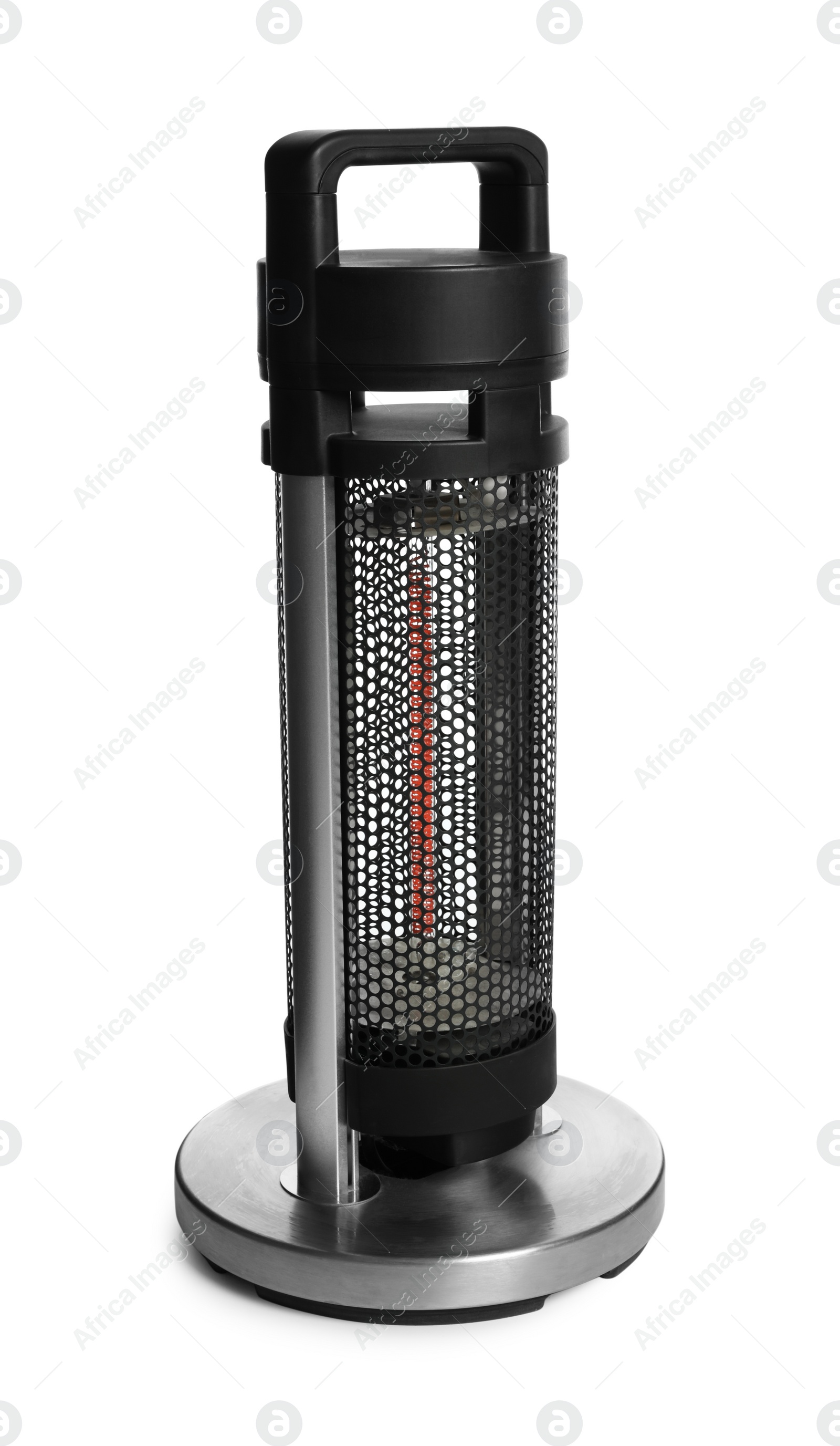 Photo of New modern electric heater isolated on white