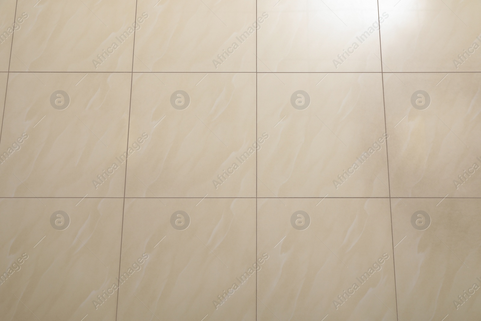 Photo of Ceramic tiled floor as background, above view